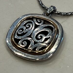 Brighton Sterling Silver “Spin Master” Necklace & Bag